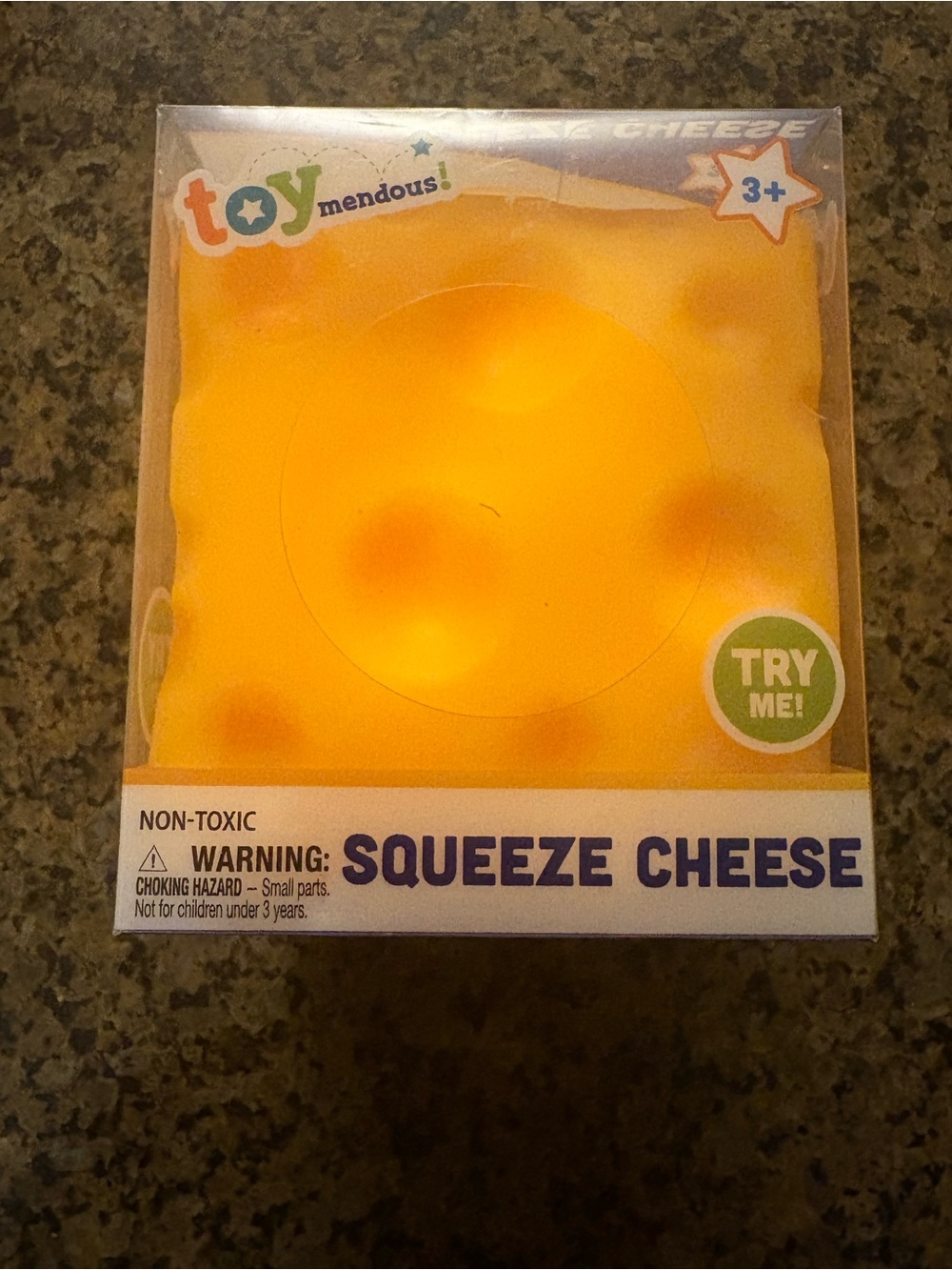 Squeeze Cheese Sensory Plush - Yellow